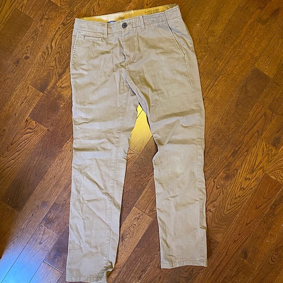 Tan Lived-in Slim Chino - Picture 1 of 3
